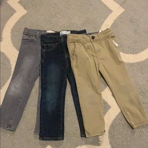 Three pack of toddler boys pants